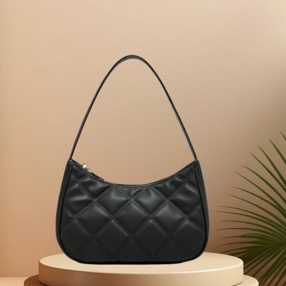 Shoulder Bags for Women, Cute Hobo Tote Handbag Mini Clutch Purse with Zipper Cl - Picture 3 of 4